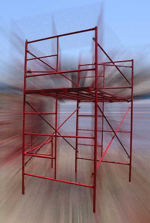 Con plataforma y barandal plafonero