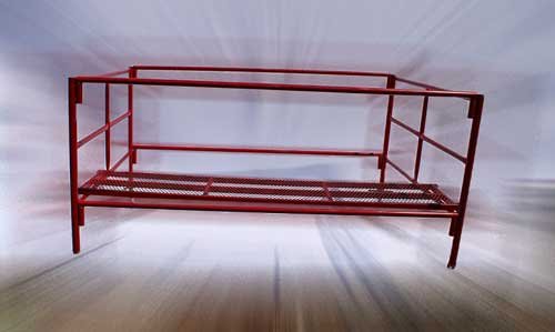 Barandal de seguridad con plataforma sin patas